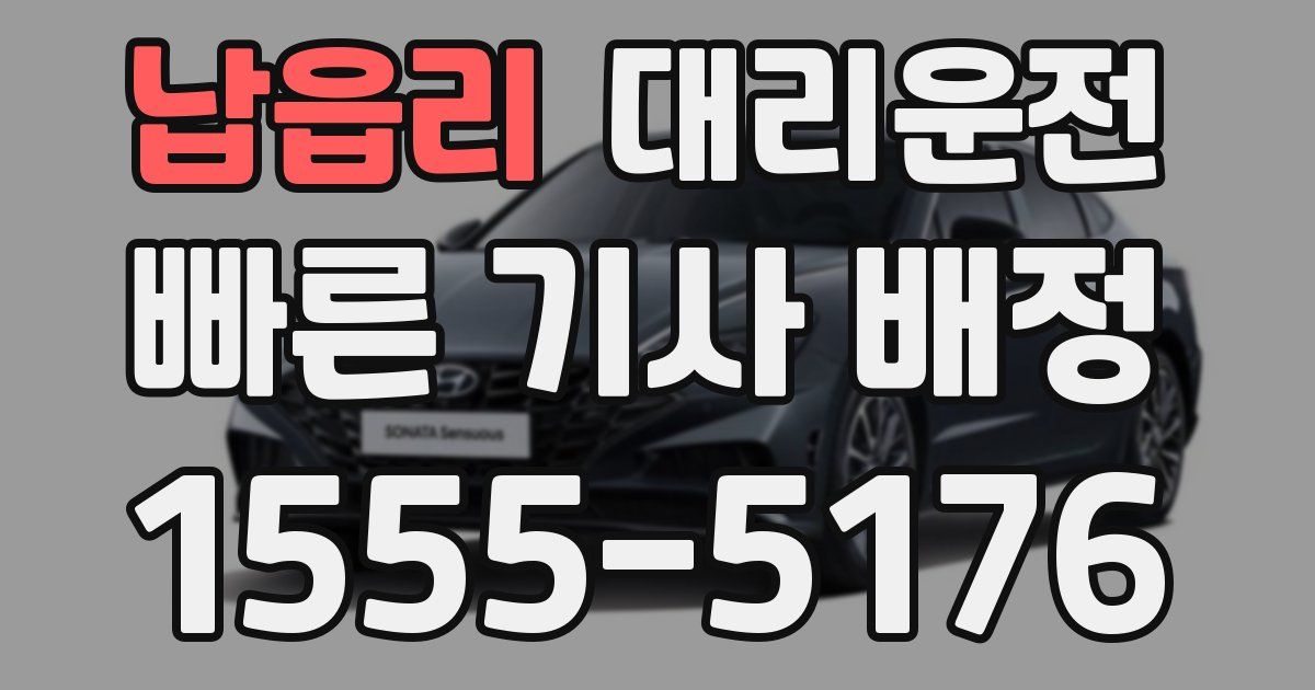 일일대리기사
