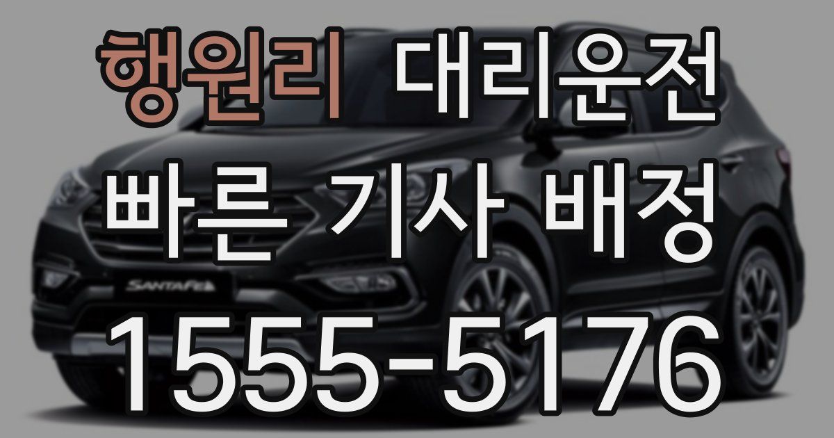 일일대리기사