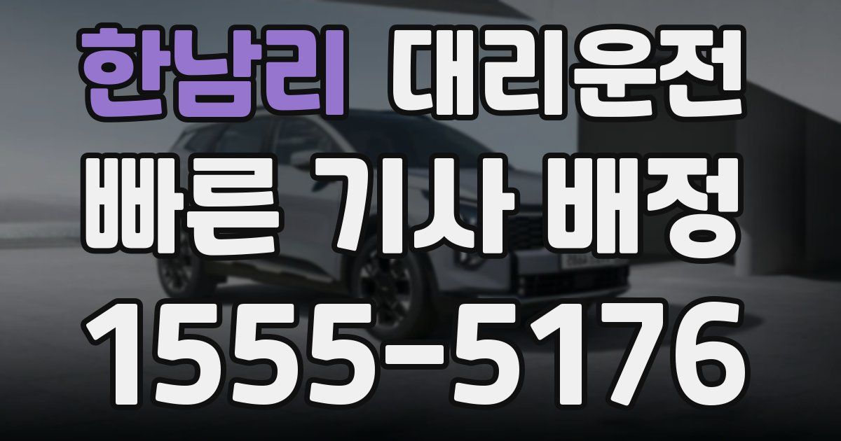 일일대리기사