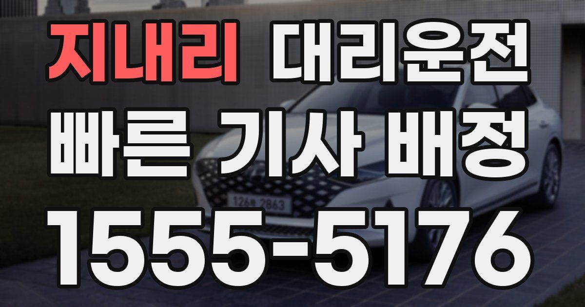 일일대리기사