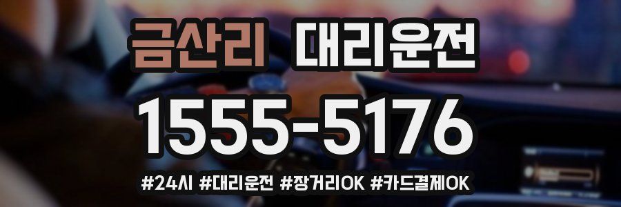 금산리 대리운전