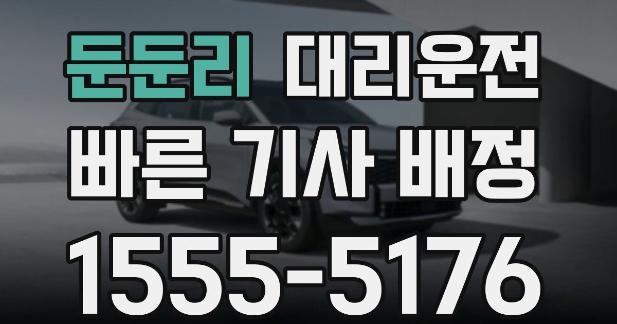 일일대리기사