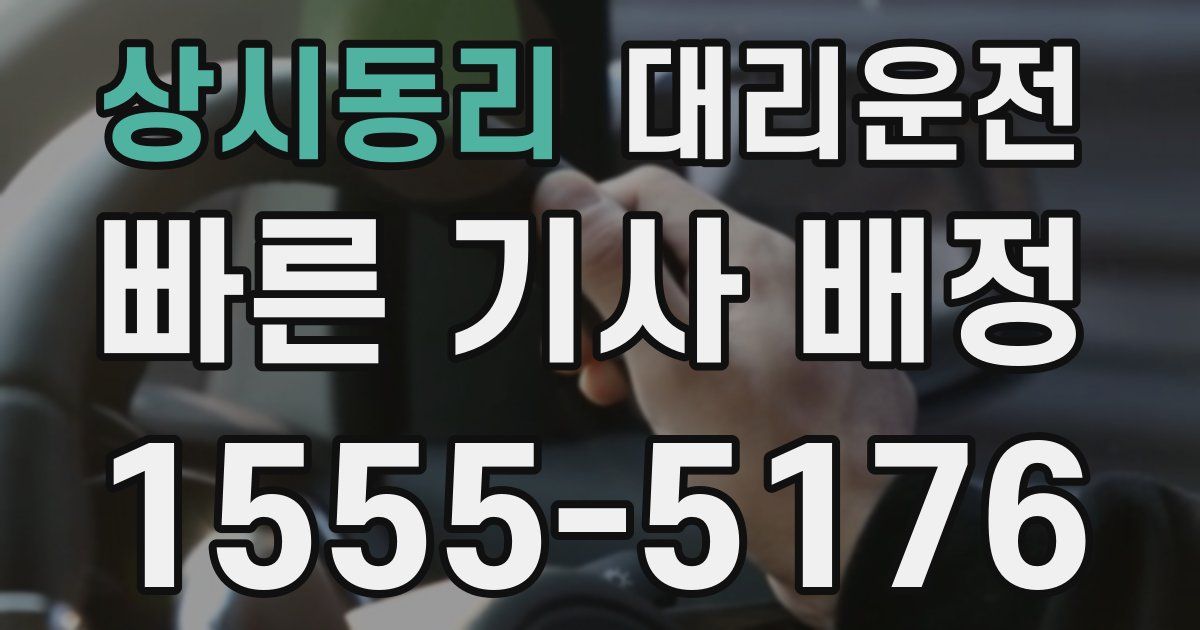 일일대리기사