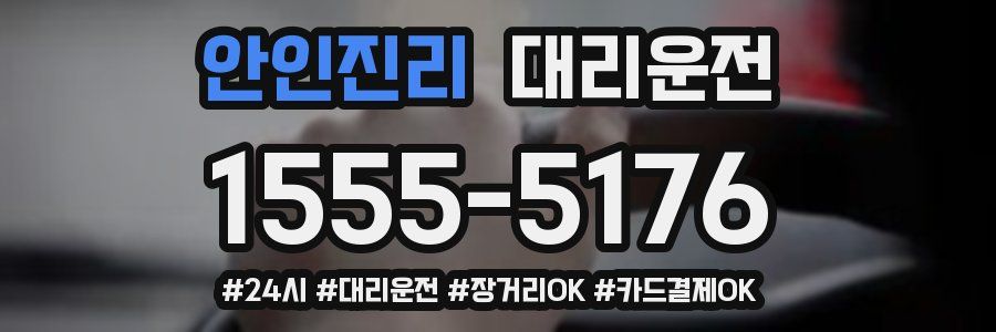안인진리 대리운전