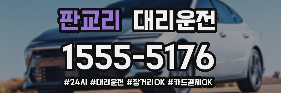 판교리 대리운전