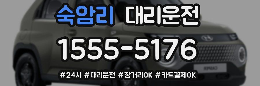 숙암리 대리운전