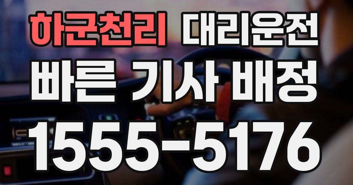 일일대리기사