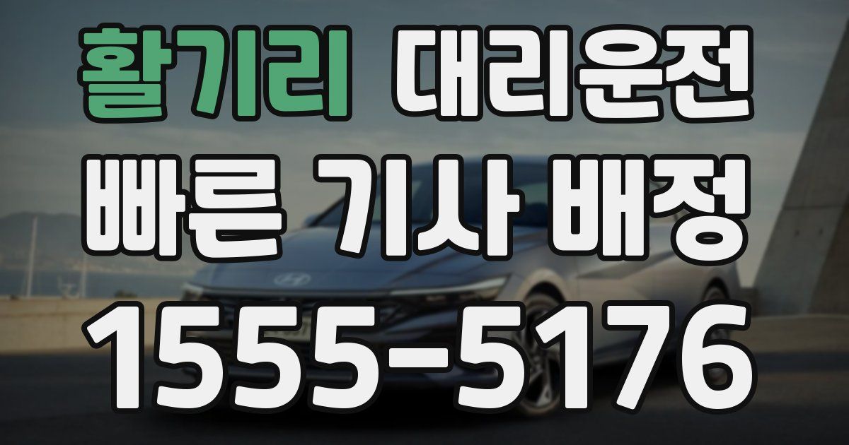 일일대리기사