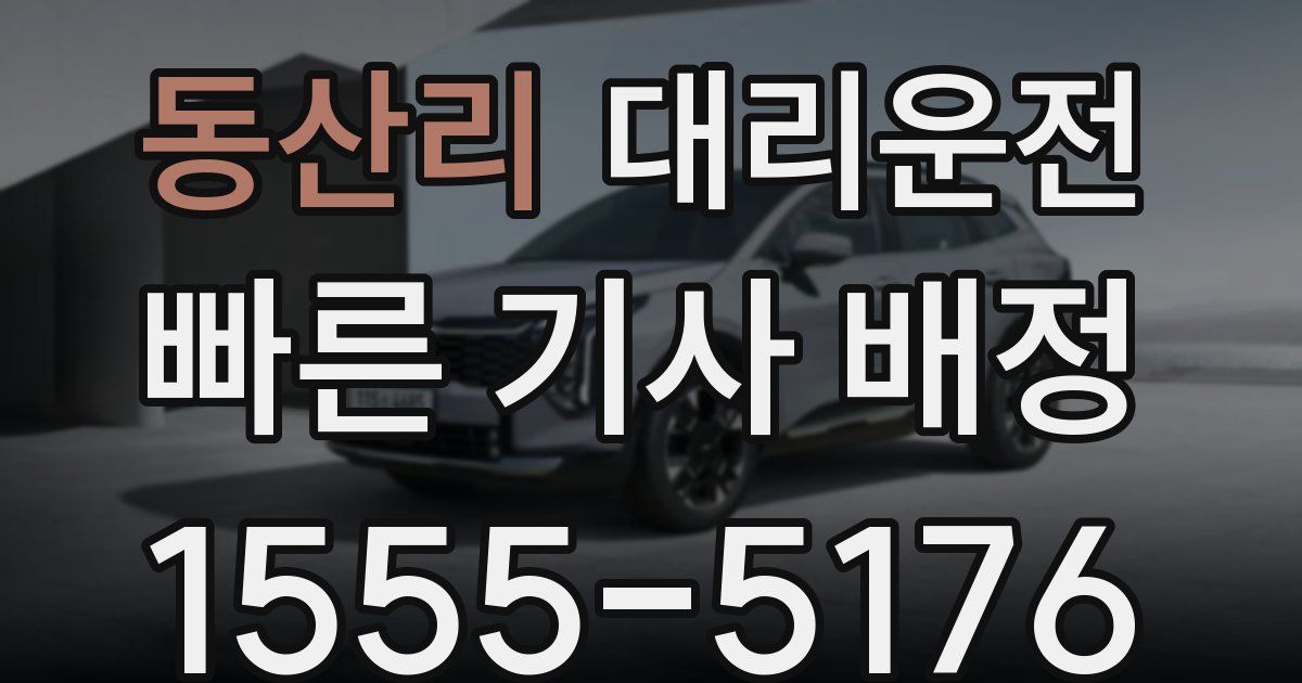 일일대리기사