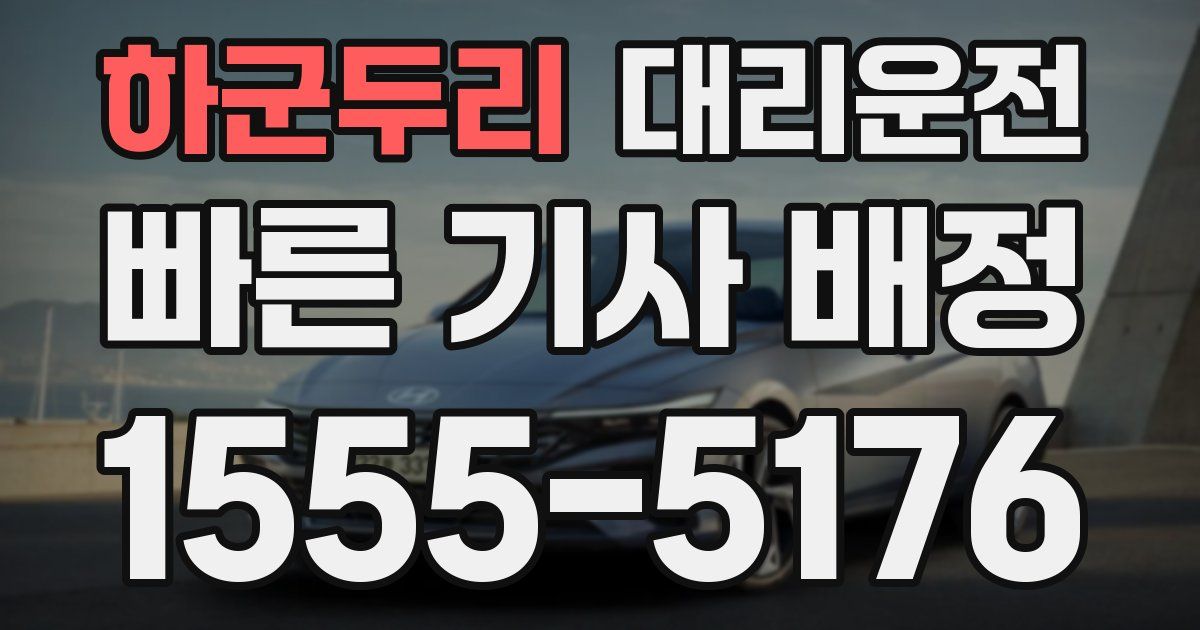 일일대리기사