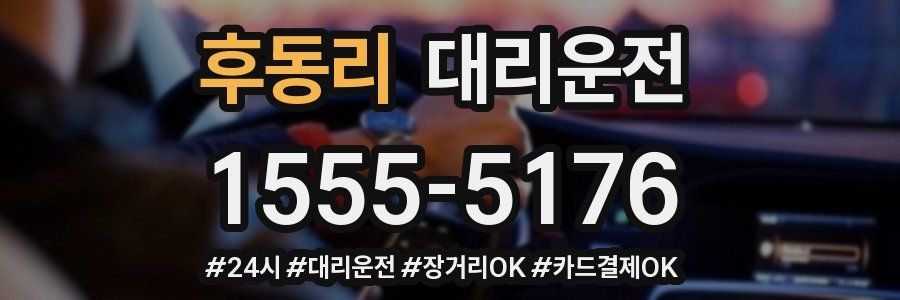 후동리 대리운전