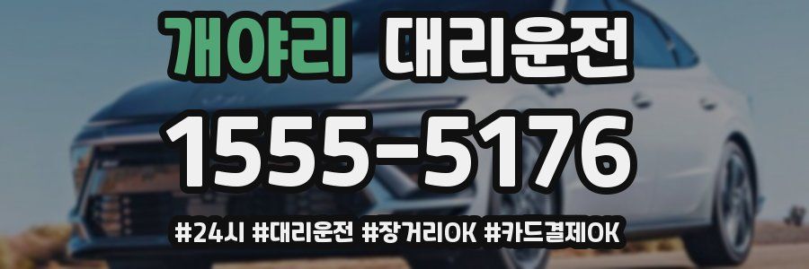 개야리 대리운전