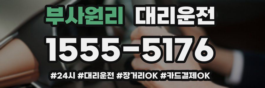 부사원리 대리운전
