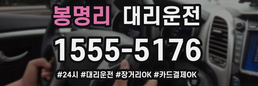 봉명리 대리운전
