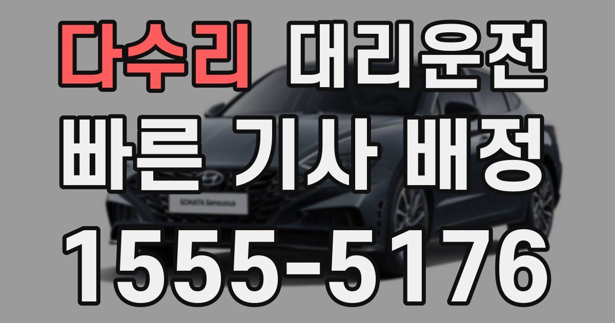 일일대리기사