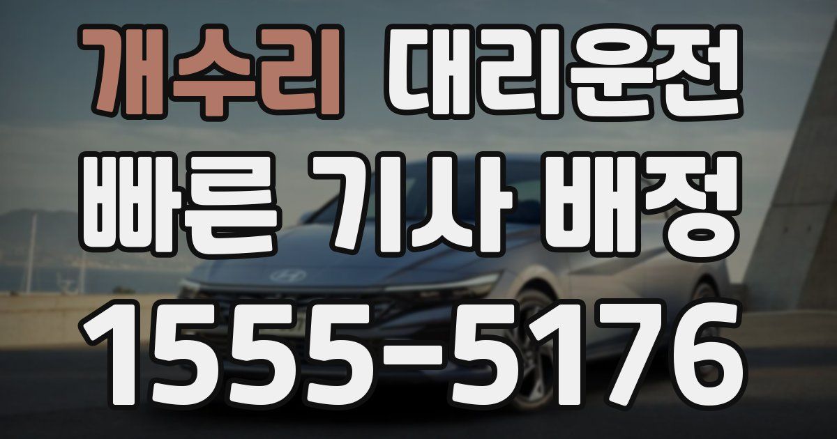 일일대리기사
