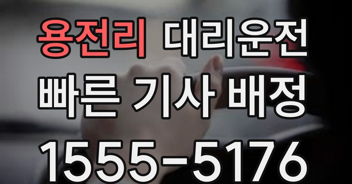 일일대리기사