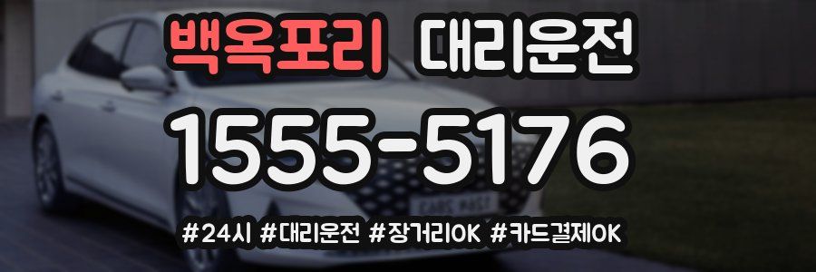 백옥포리 대리운전