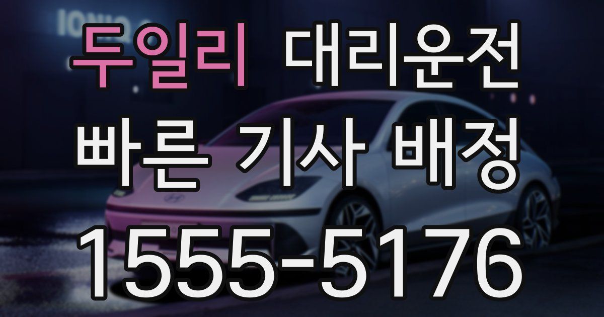 일일대리기사