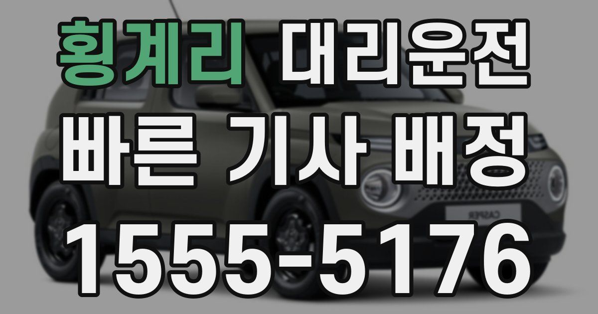 일일대리기사