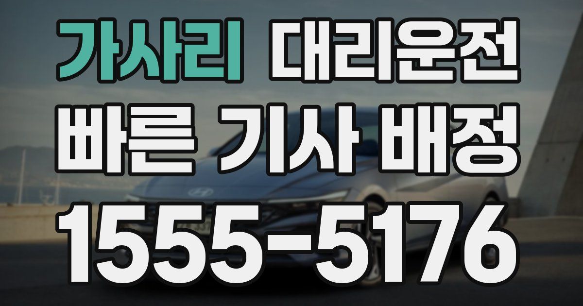 일일대리기사