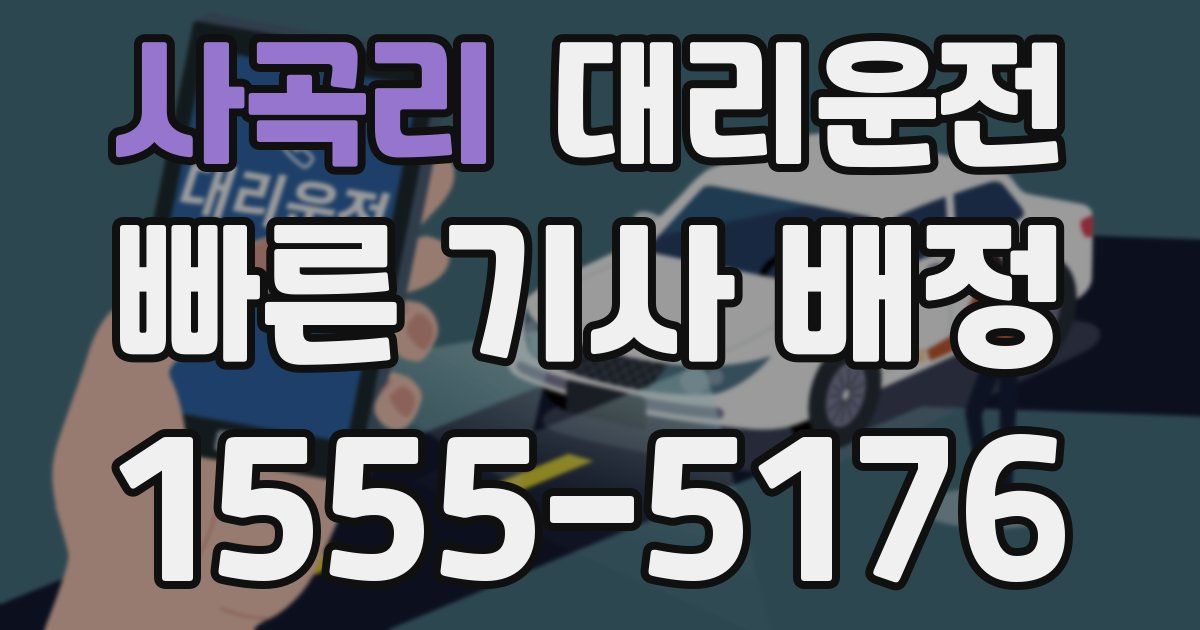 일일대리기사