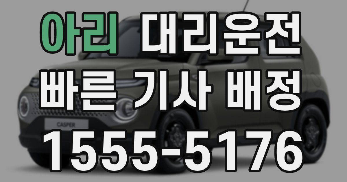일일대리기사