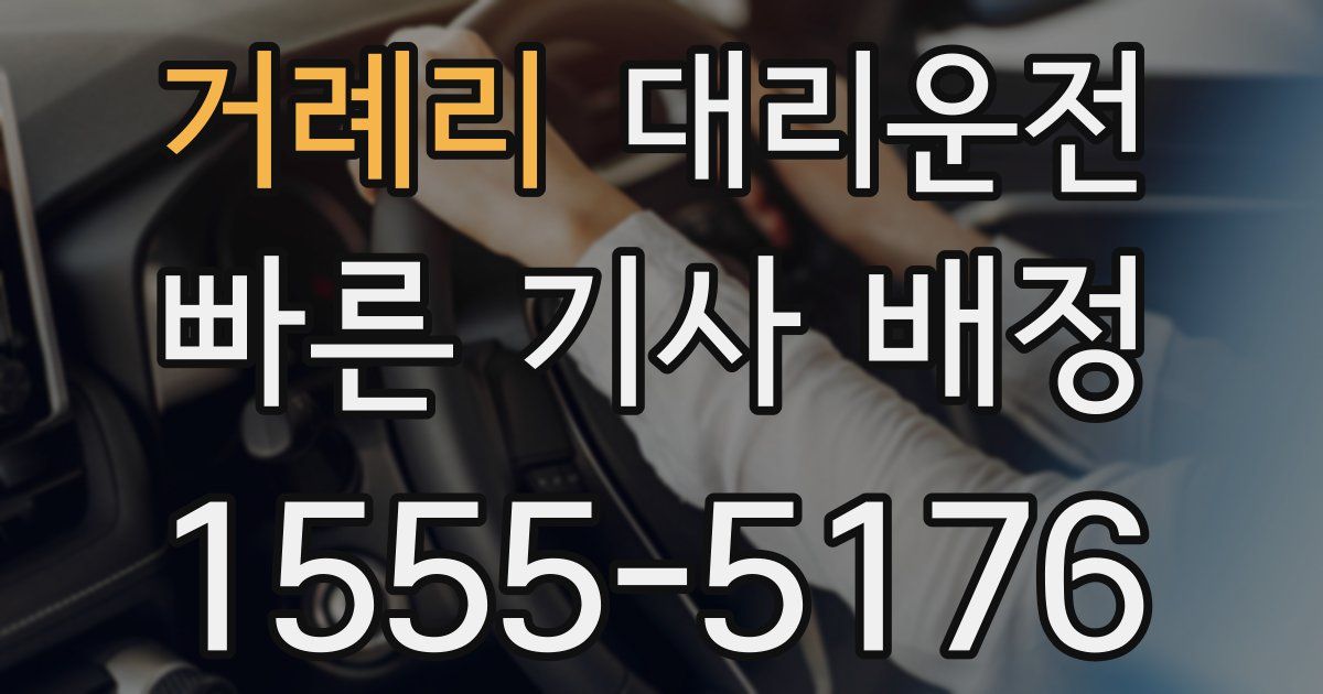 일일대리기사