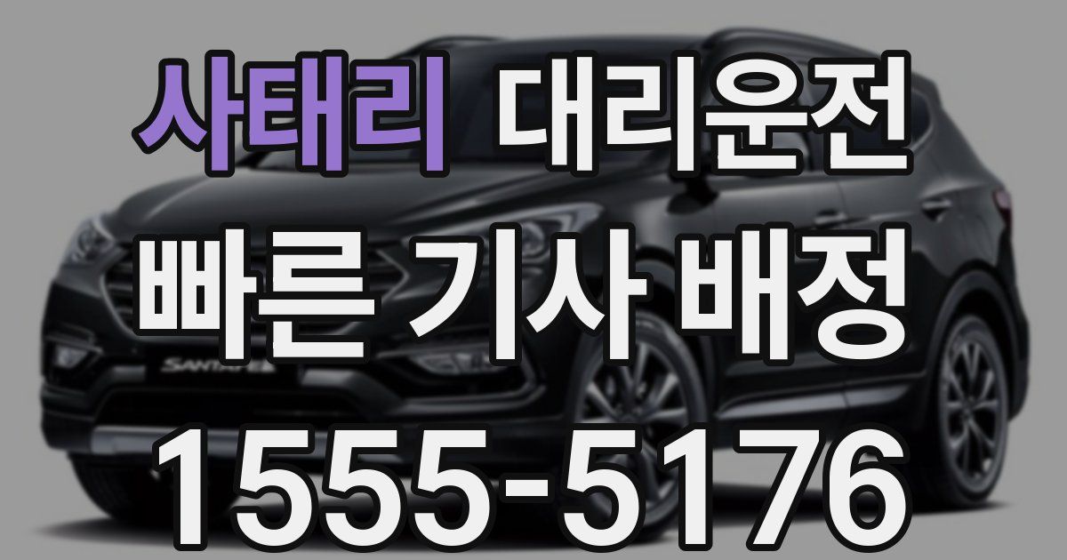 일일대리기사