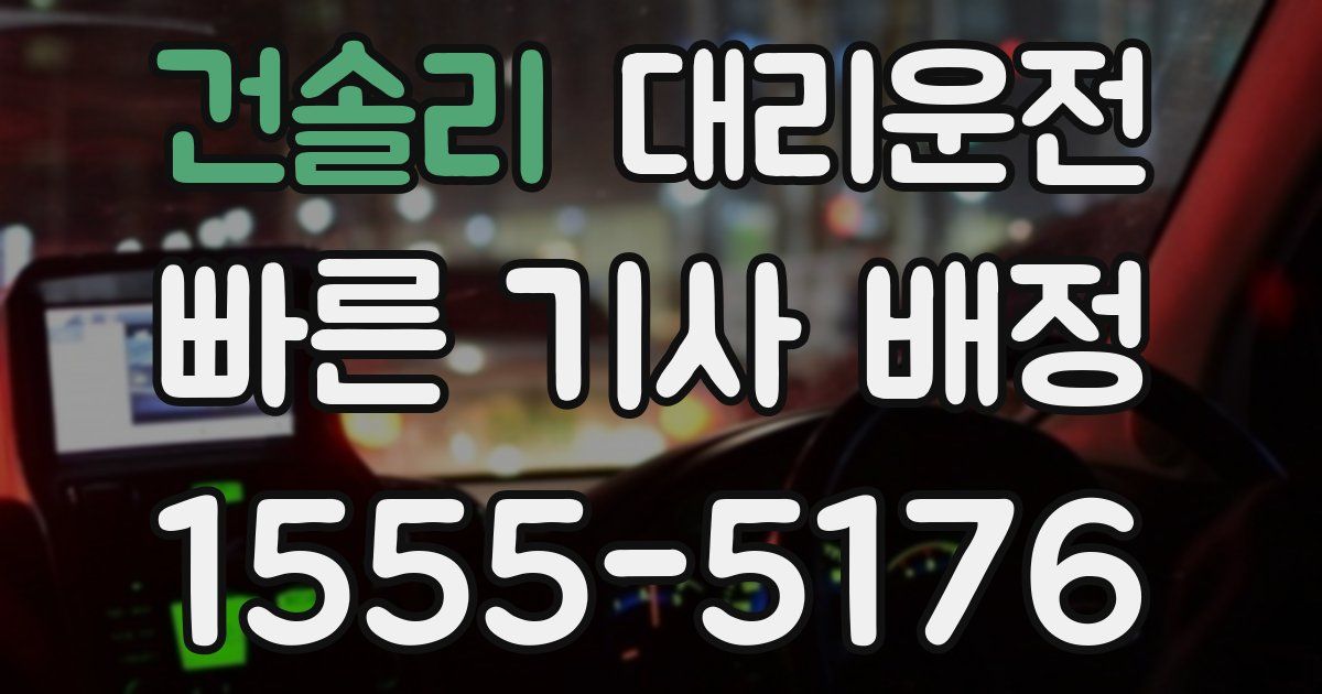일일대리기사