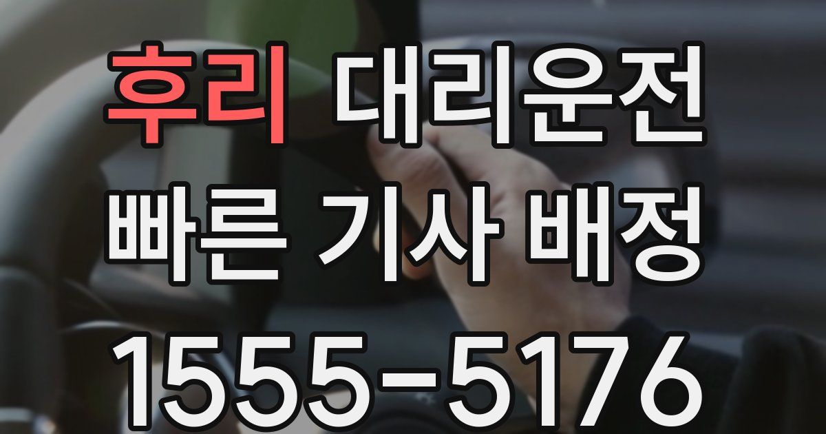 일일대리기사