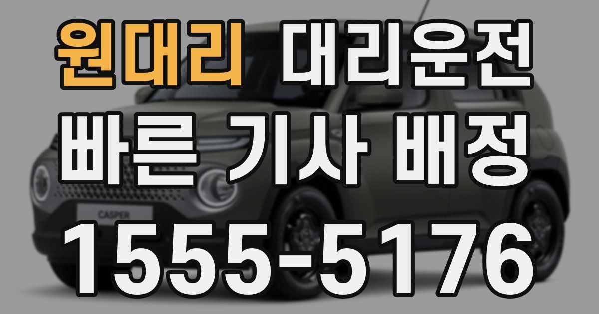 일일대리기사