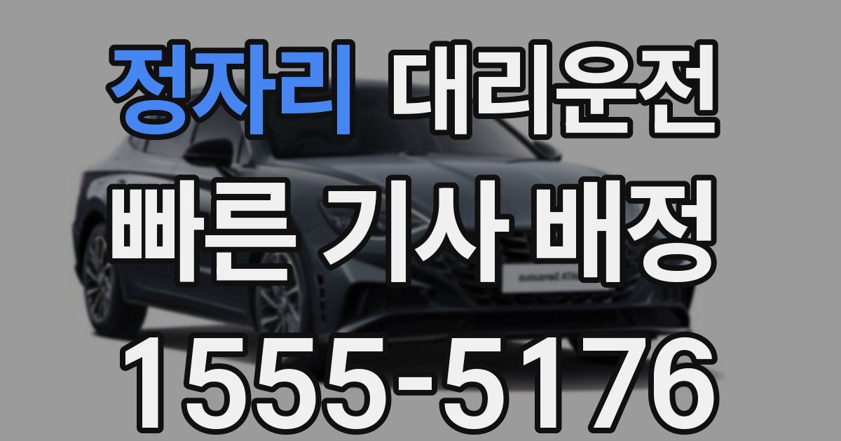 일일대리기사