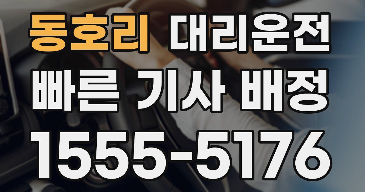 일일대리기사