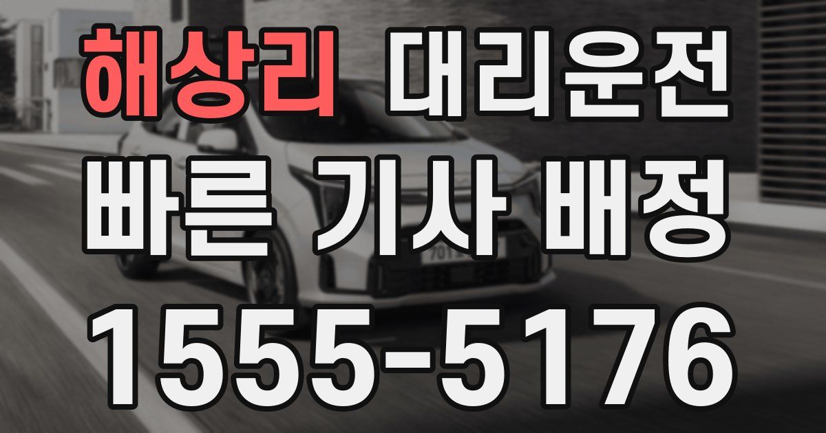 일일대리기사