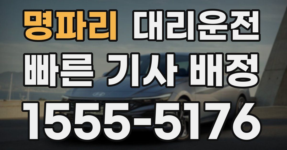 일일대리기사