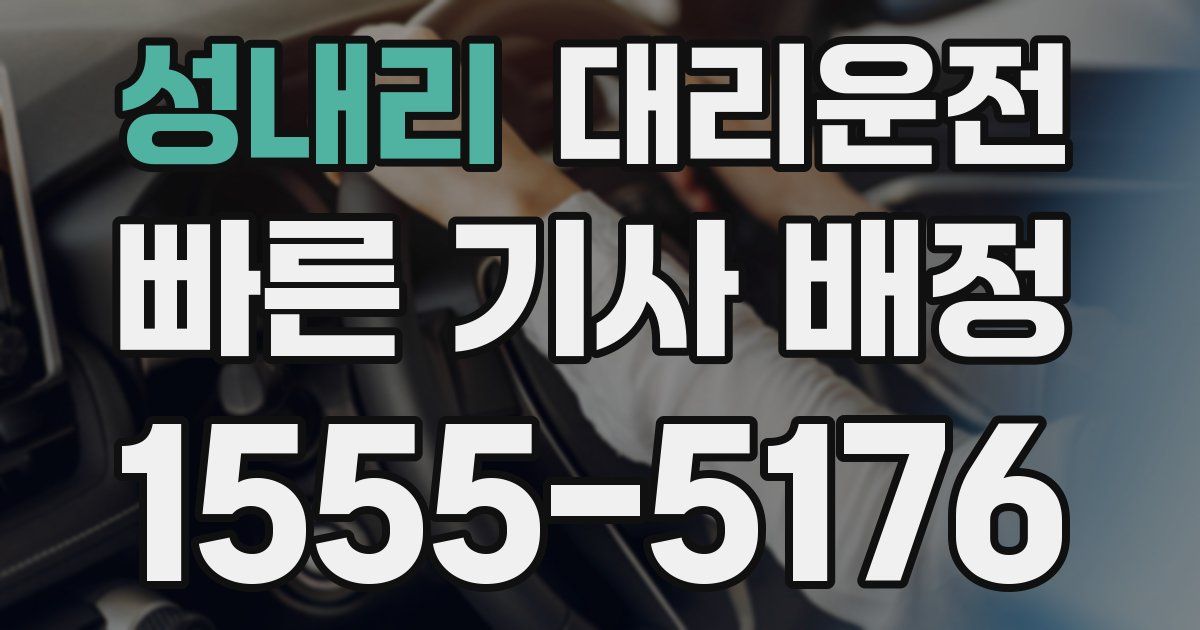 일일대리기사