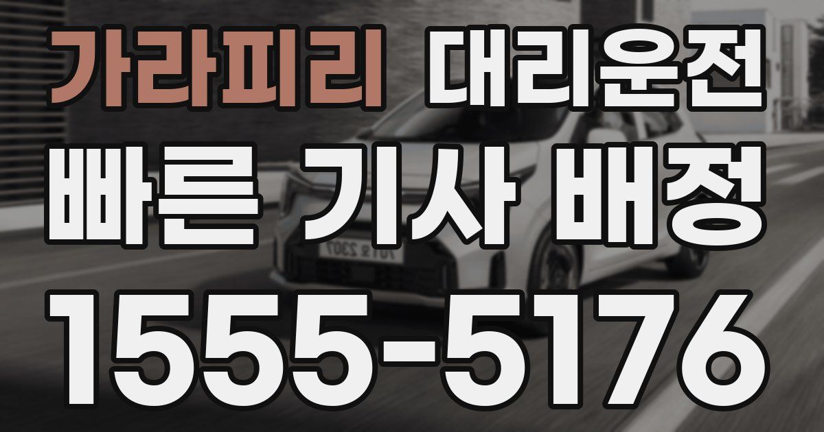 일일대리기사
