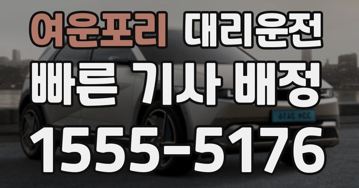 일일대리기사