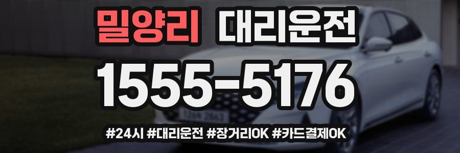 밀양리 대리운전
