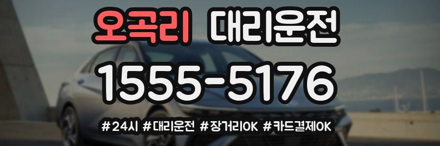 오곡리 대리운전