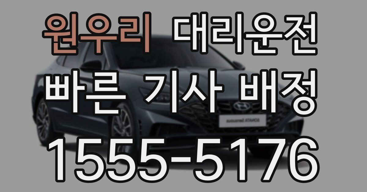 일일대리기사