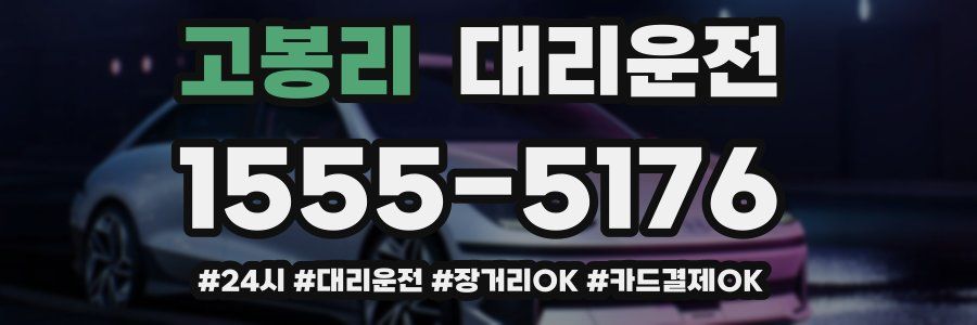 고봉리 대리운전