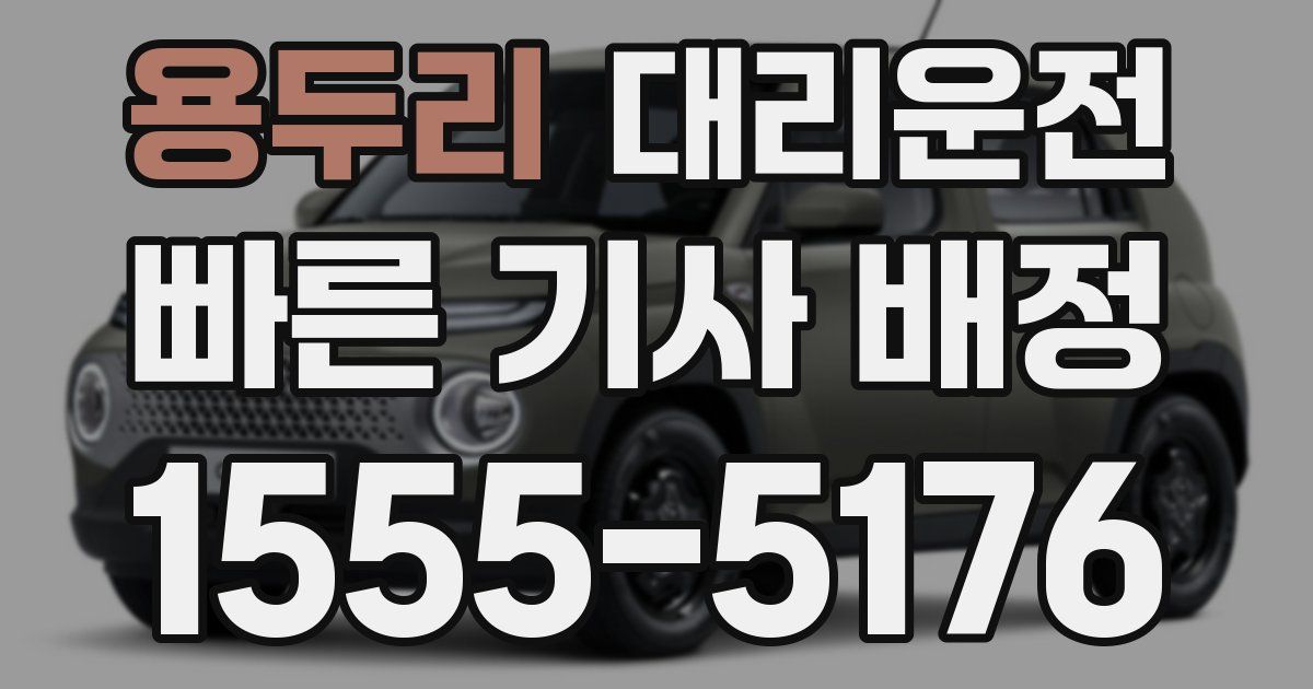 일일대리기사