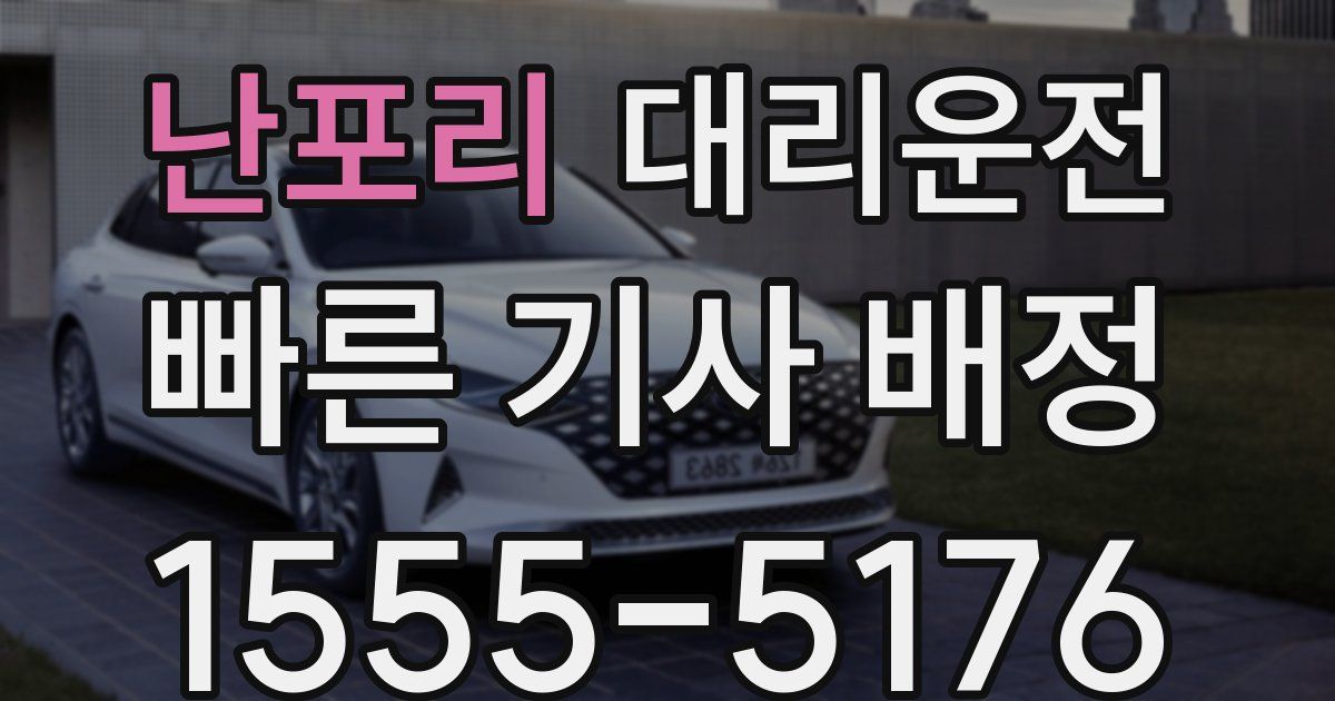 일일대리기사