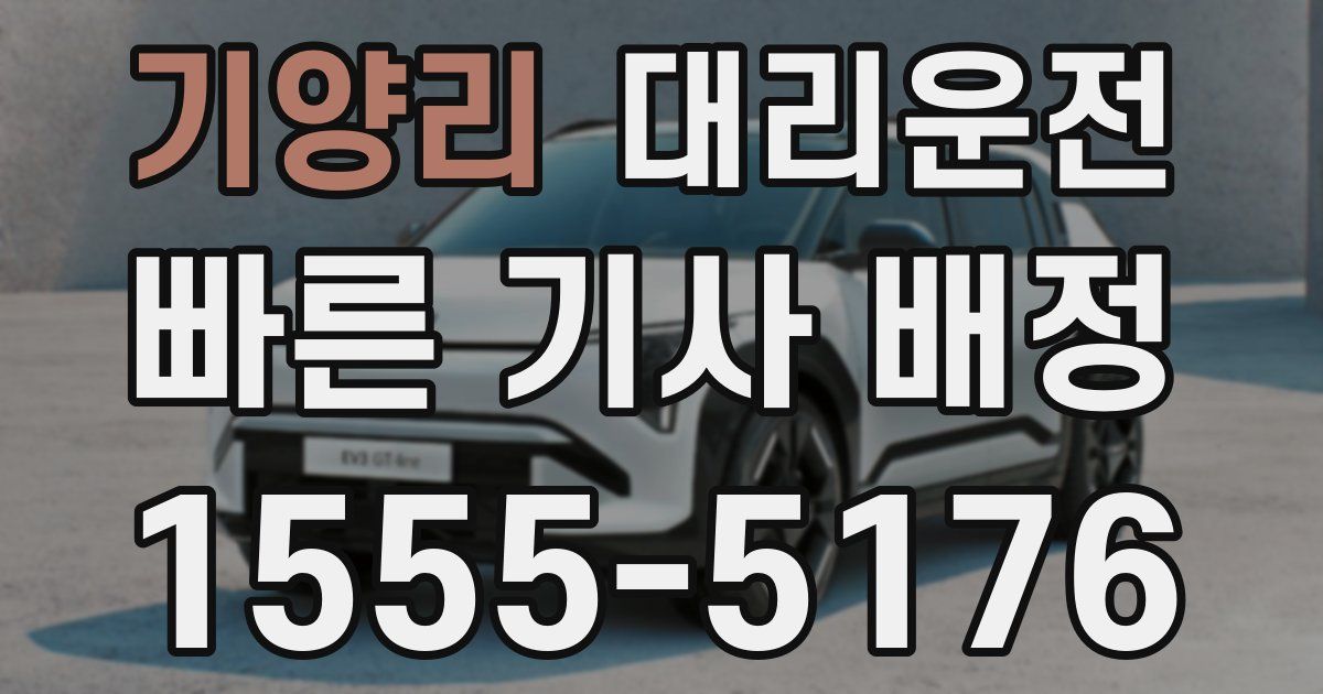 일일대리기사