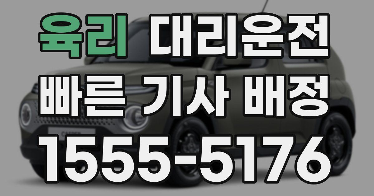 일일대리기사