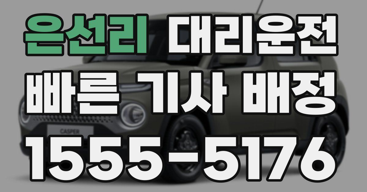 일일대리기사