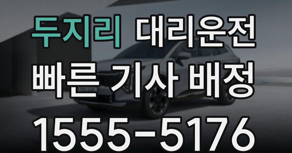 일일대리기사