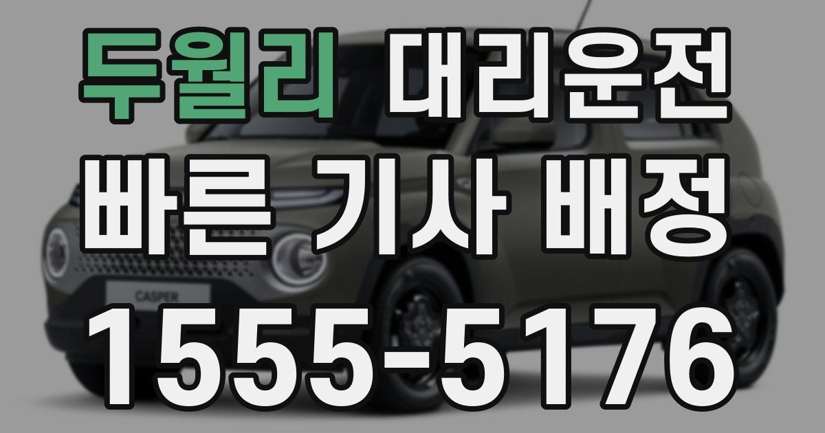 일일대리기사